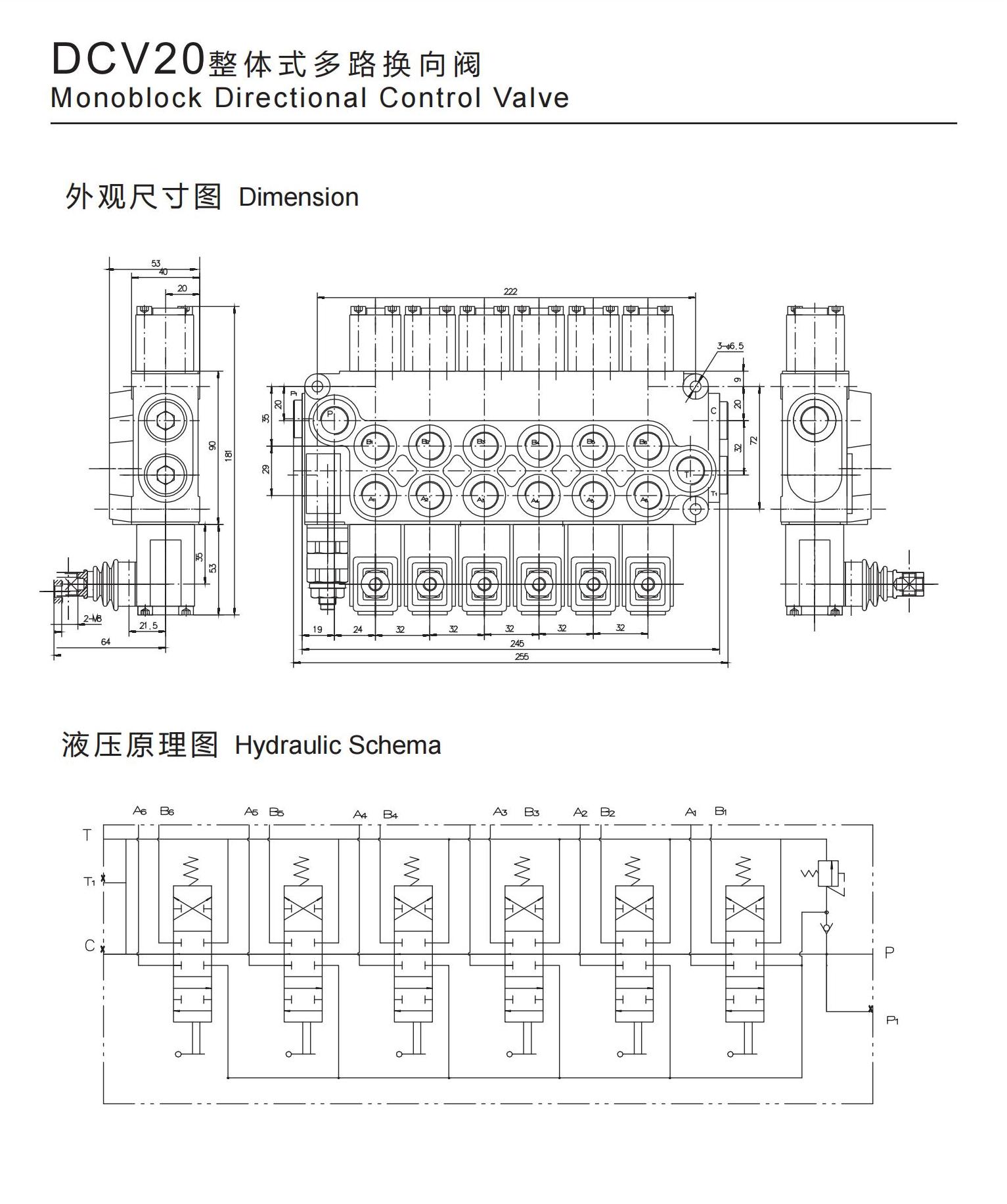 DCV Series directional control valve